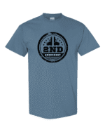 2nd Amendment badge t-shirt with distressed design supporting constitutional gun rights - premium heavy cotton shirt for patriots