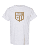 America Badge Logo Shirt - Patriotic Tee with Badge Logo Design