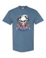 American eagle skulls t-shirt with striking patriotic eagle and skulls design - premium cotton tee celebrating American strength and freedom