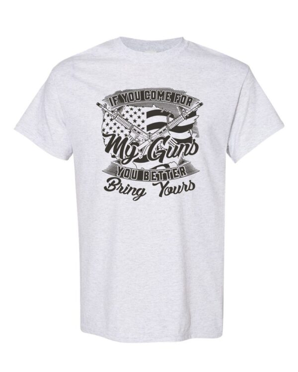Second Amendment Defender Shirt with American flag and crossed rifles