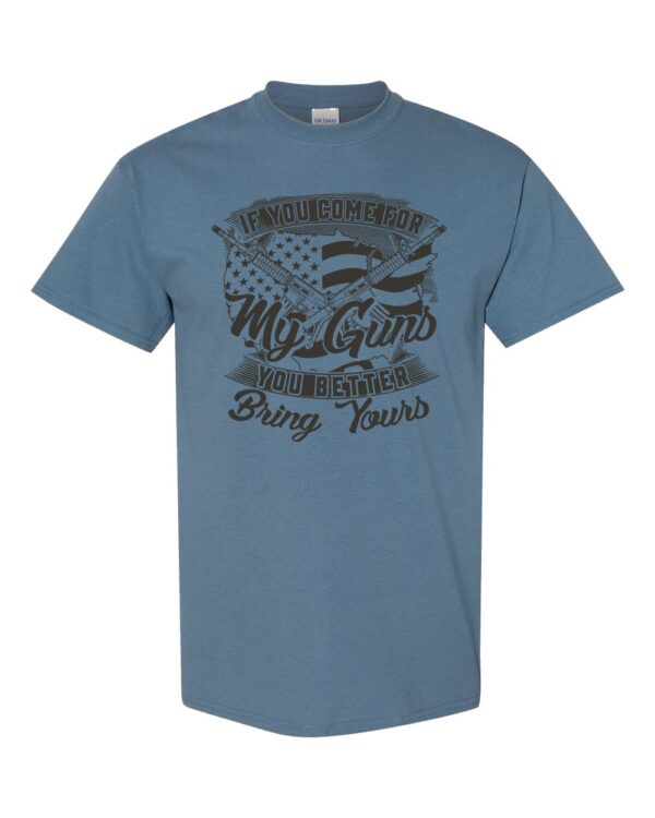 Second Amendment Defender Shirt with American flag and crossed rifles