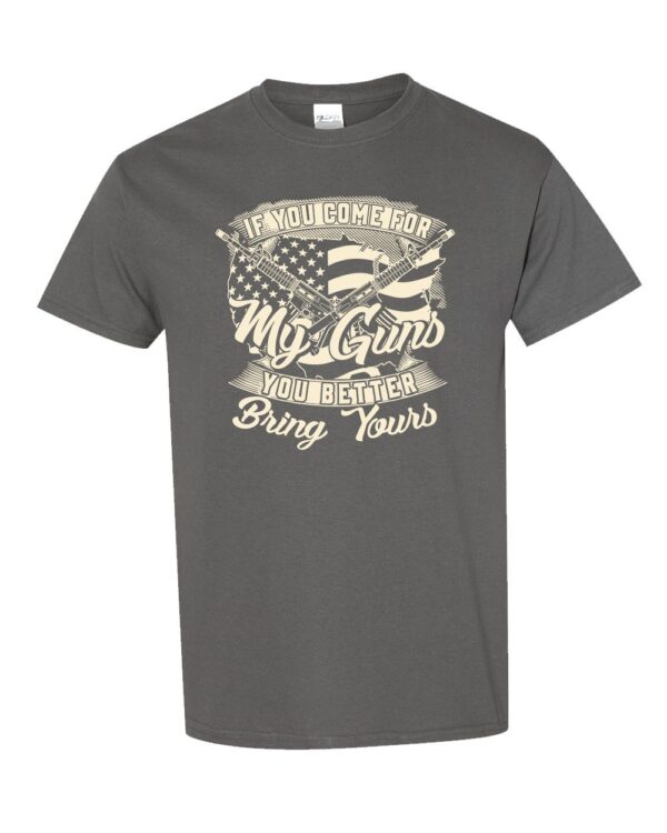 Second Amendment Defender Shirt with American flag and crossed rifles
