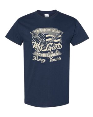 Second Amendment defender shirt with bold constitutional message and crossed rifles - gun rights patriotic tee for freedom fighters