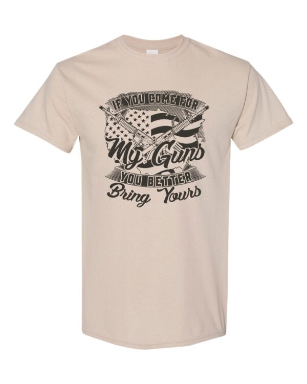 Second Amendment Defender Shirt with American flag and crossed rifles