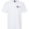 Distressed US Flag Polo Shirt - Patriotic American Flag Embroidered Polo