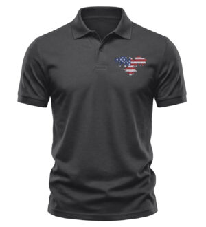 Ultimate Patriotic Polo Shirt - American Eagle USA Flag Design for Men - Premium Cotton Apparel