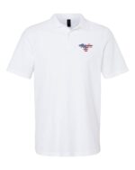 US Flag Colors American Eagle Polo Shirt - Patriotic Apparel