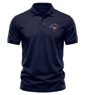 American Flag Eagle Polo Shirt We The People Constitutional Patriotic Cotton Polo