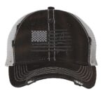 2nd Amendment Trucker Hat - Patriotic Rifle American Flag Cap