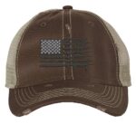 2nd Amendment Trucker Hat - Patriotic Rifle American Flag Cap