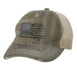 2nd Amendment Trucker Hat - Patriotic Rifle American Flag Cap