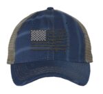 2nd Amendment Trucker Hat - Patriotic Rifle American Flag Cap