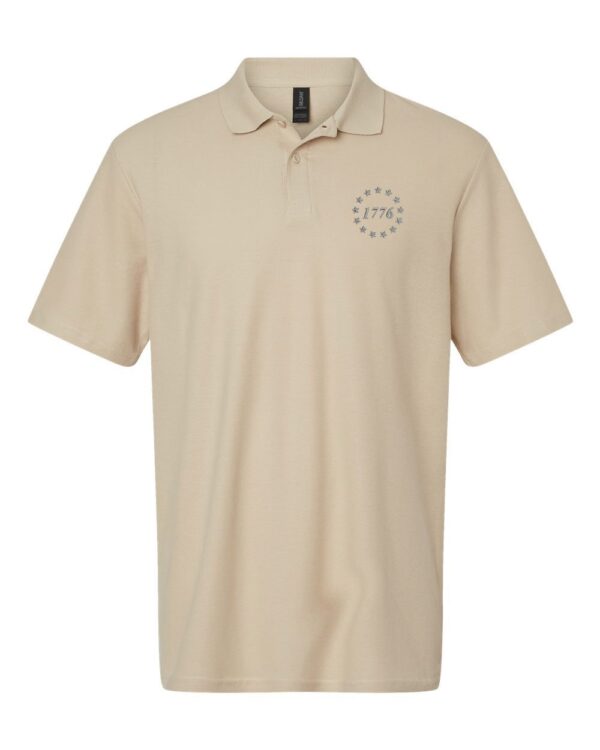 1776 Declaration of Independence Polo Shirt - Patriotic Embroidered Polo