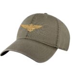 Navy Aviator Wings Baseball Cap - Embroidered Pilot Wings Military Hat with Optional Personalization