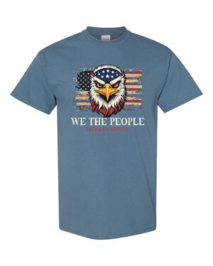 patriotic t shirt we the people tee american flag eagle graphic constitutional shirt heavy cotton crew neck