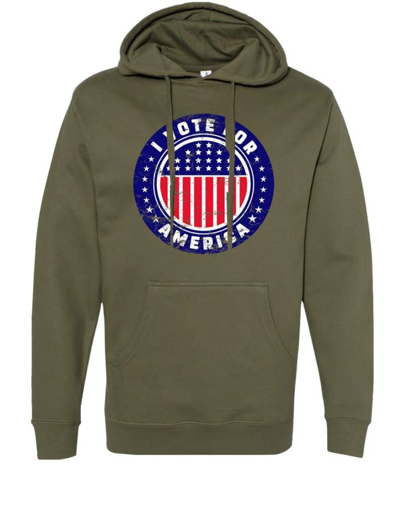 i vote for america hoodie patriotic voting sweatshirt american democracy political hoodie red white blue
