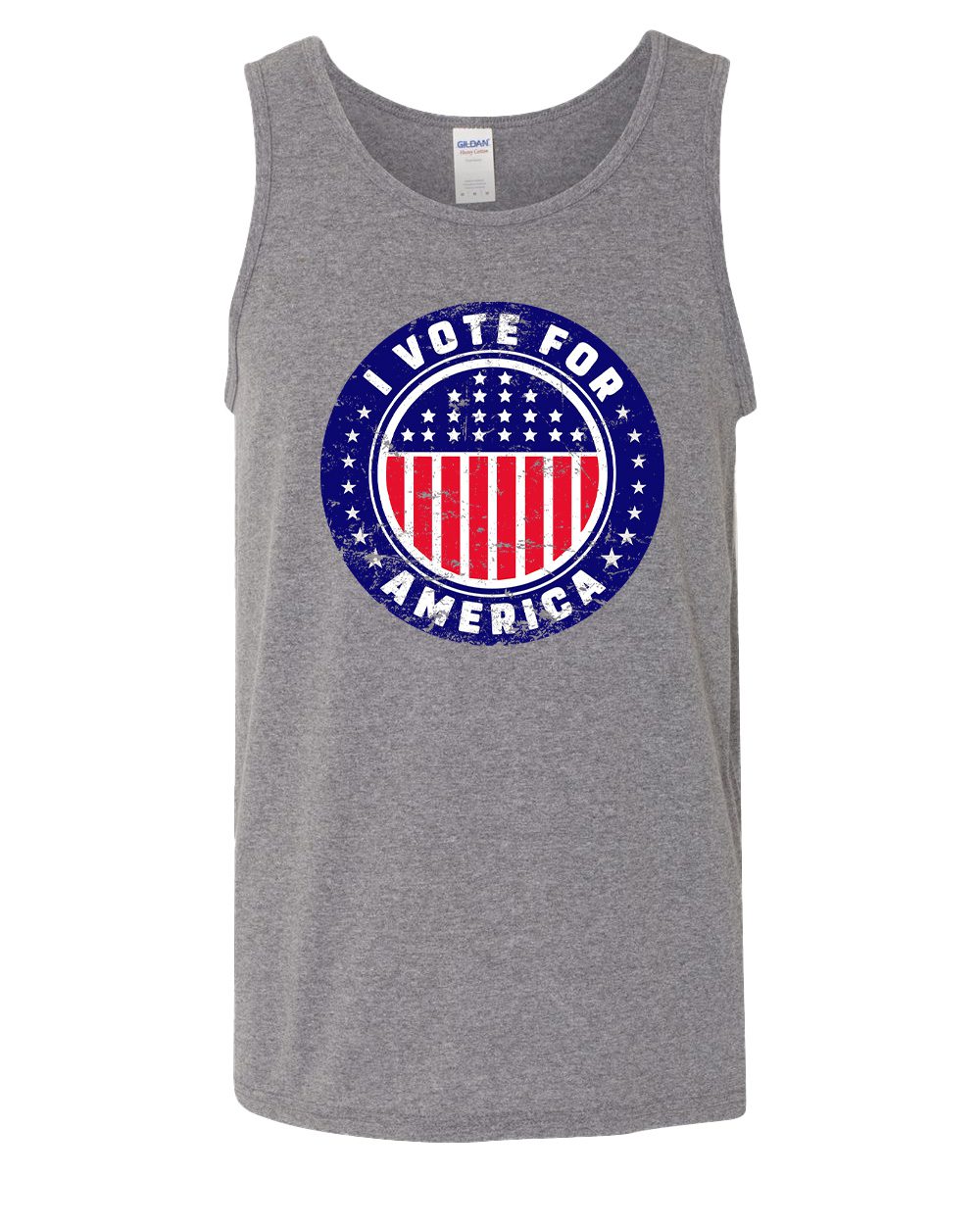 I Vote For America American Patriotic Shirt - Patriotic Tank Top with Bold USA Voting Design - Image 6