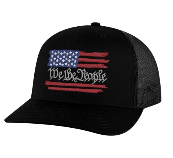 5."Distressed American flag hat, ideal for 4th of July and freedom rallies"