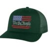 2."Patriotic trucker cap featuring 'We The People' embroidered across the flag"