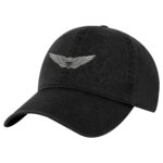 Army Aviation Baseball Cap with embroidered US Army Aviation Pilot Wings in silver, 100% cotton, and strapback closure – Patriotic Military Cap for Veterans and Pilots
