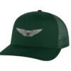 Army Aviation Trucker Hat with embroidered US Army Aviation Pilot Wings in silver, mesh back, and snapback closure – Patriotic Military Cap for Pilots and Veterans