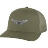 Army Aviation Trucker Hat with embroidered US Army Aviation Pilot Wings in silver, mesh back, and snapback closure – Patriotic Military Cap for Pilots and Veterans