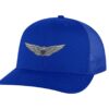 Army Aviation Trucker Hat with embroidered US Army Aviation Pilot Wings in silver, mesh back, and snapback closure – Patriotic Military Cap for Pilots and Veterans