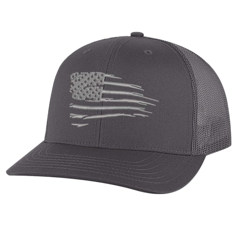 Silver thread patriotic hat, ideal for 4th of July and casual outings"