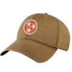Tennessee Orange Baseball Cap with embroidered Tri-Star design, 100% cotton, and strapback closure – Tennessee Pride Cap for State Lovers