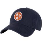 Tennessee Orange Baseball Cap with embroidered Tri-Star design, 100% cotton, and strapback closure – Tennessee Pride Cap for State Lovers