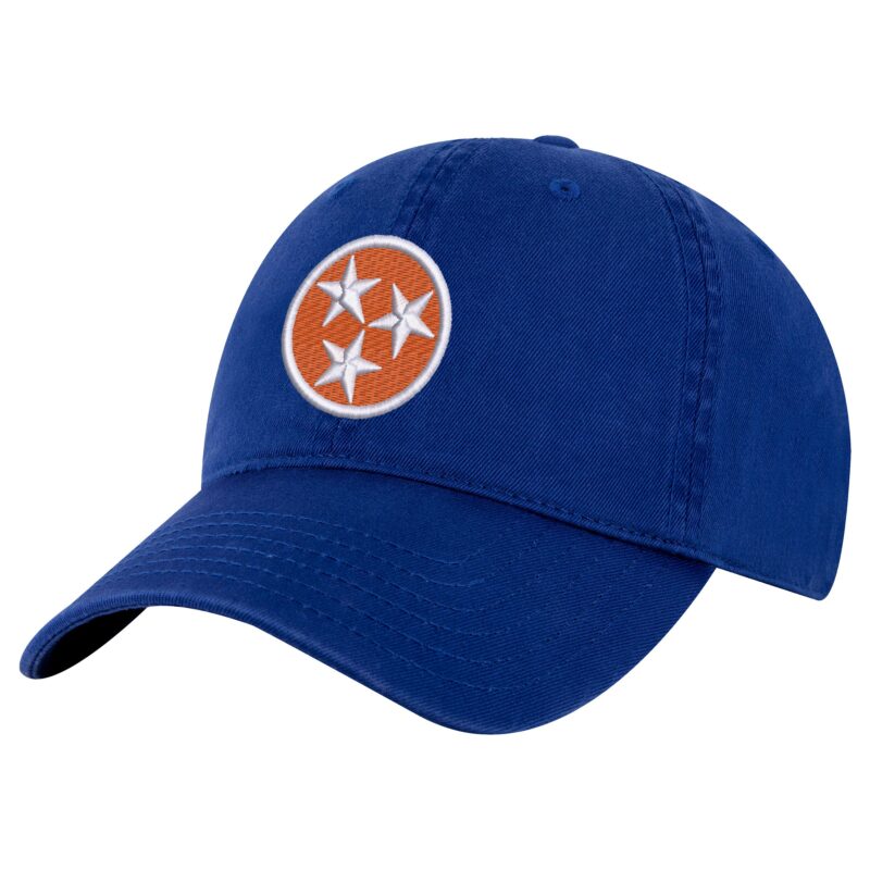 Tennessee Orange Baseball Cap with embroidered Tri-Star design, 100% cotton, and strapback closure – Tennessee Pride Cap for State Lovers