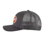 Tennessee Orange Trucker Hat with embroidered Tri-Star design, mesh back, and snapback closure – Tennessee Pride Cap for State Lovers