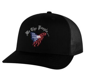 we the people snapback constitutional eagle hat silver thread american flag colors patriotic founding fathers cap
