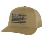 2nd amendment hat with patriotic 2A flag design snapback cap for gun rights supporters