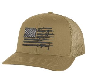 2nd amendment hat with patriotic 2A flag design snapback cap for gun rights supporters
