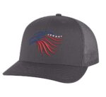 Embroidered eagle head hat, perfect for men and women"
