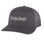We The People Trucker Hat with embroidered silver thread, mesh back, and snapback closure – Patriotic Classic Cap for Freedom Lovers