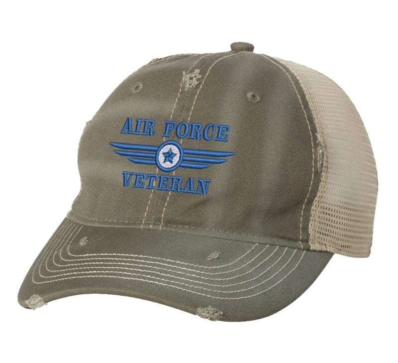 Air force retired caps military trucker hat with embroidered USAF logo veteran ball caps