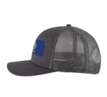 Classic Kansas Trucker Hat with embroidered state flag, breathable mesh back, and adjustable snapback cap
