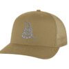 Gadsden 'Don’t Tread On Me' Trucker Hat with embroidered rattlesnake, classic design, and breathable mesh back, adjustable snapback patriotic cap