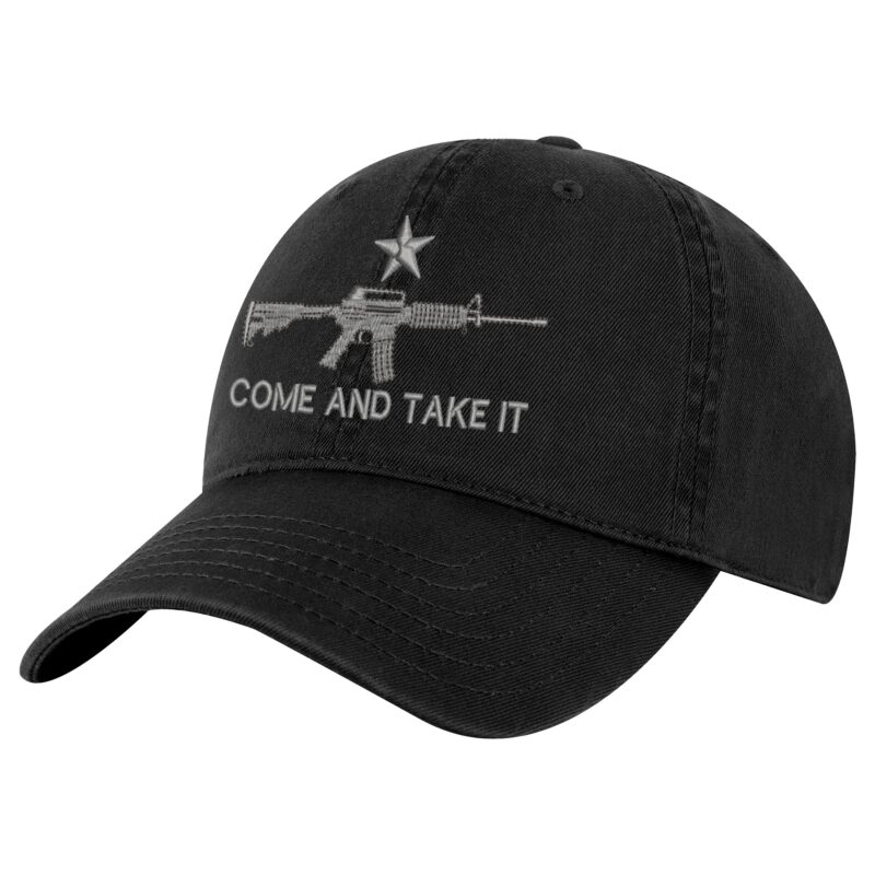 Come and Take It Hat - Embroidered AR-15 and Slogan - 2A Patriotic Baseball Cap