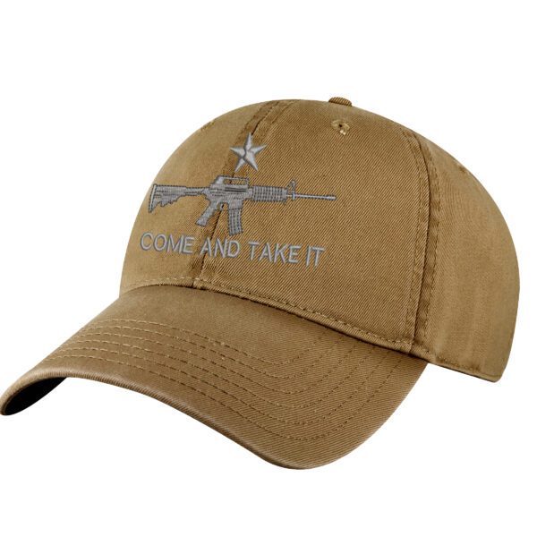 Come and Take It Hat - Embroidered AR-15 and Slogan - 2A Patriotic Baseball Cap
