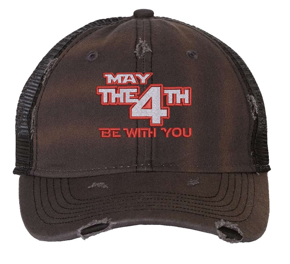 Rugged Fourth of July Trucker Hat – May the 4th Be With You - Image 6