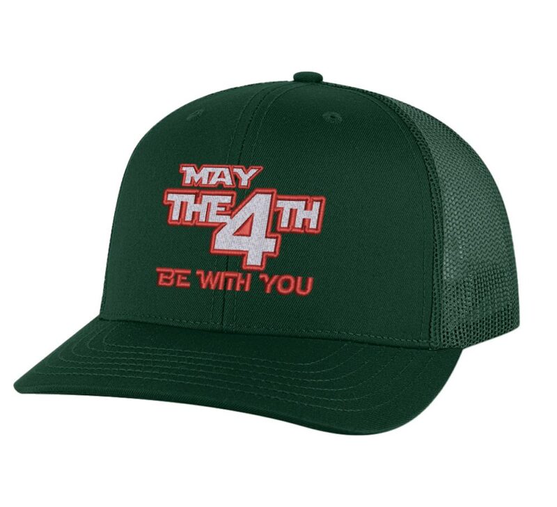 May the 4th be with you baseball cap, American pride, Star Wars themed hat, May 4th celebration accessory, patriotic apparel.
