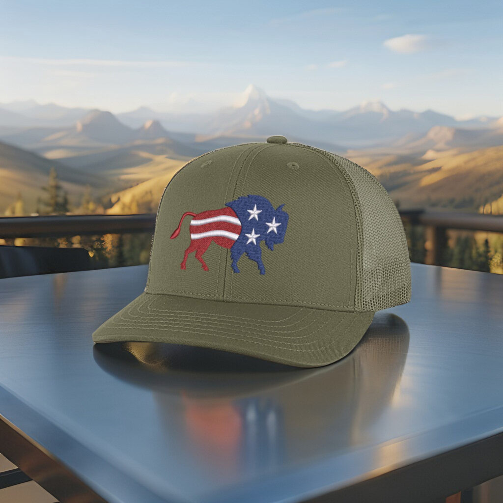 Embroidered hats showing proper care and cleaning techniques