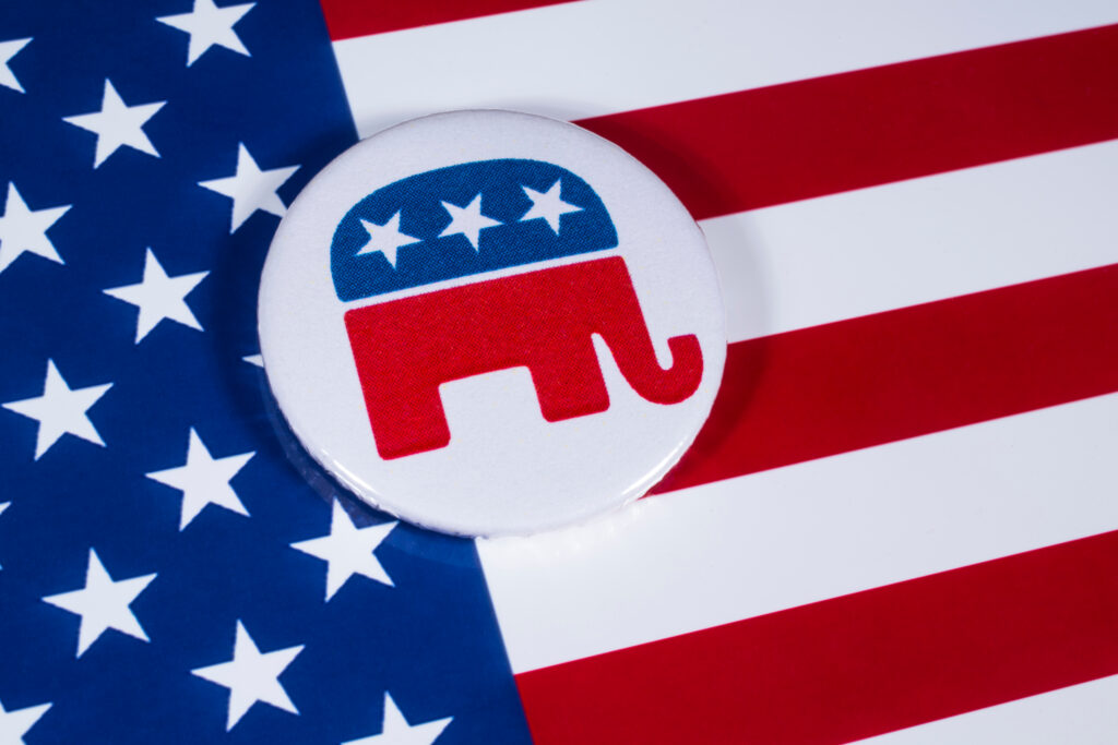 Republican elephant symbol representing GOP strength and American conservative values