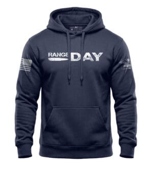 High-quality tactical hoodie for range day, featuring printed design and warm fabric for cold weathe.