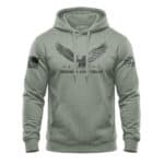 Patriotic hoodie featuring a majestic eagle and "Freedom Ain't Cheap" slogan, perfect for American p.