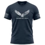Bold eagle graphic T-shirt with "FREEDOM AIN'T CHEAP" slogan for patriotic style.