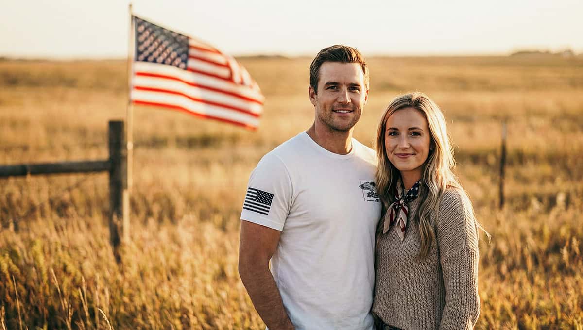 Patriotic apparel worn proudly as an expression of love of country